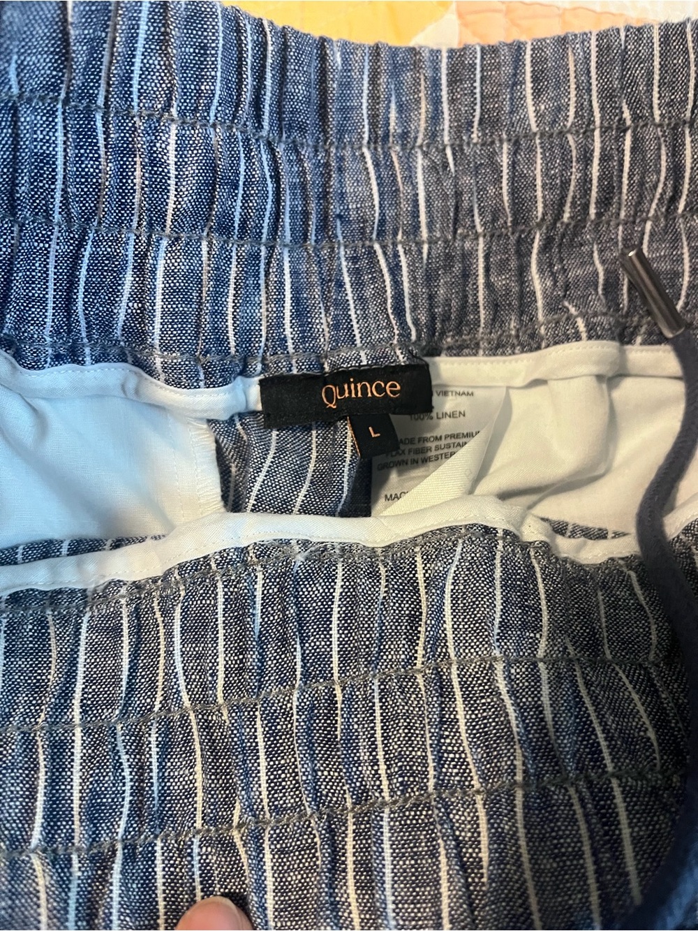 Quince Linen Striped Pants - Picture 2 of 2